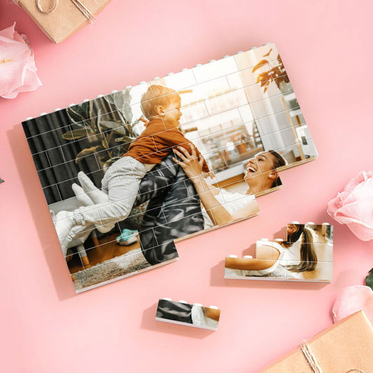 Personalized Gift Custom Building Brick Photo Block Personalised Brick Puzzles Gift for Mom - DigiVirt