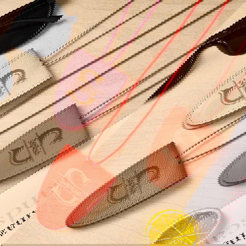 Personalized Leather Magnetic Glasses Clip Lanyard Birthday Gift for Travel Lover - DigiVirt