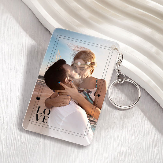 Personalized Love Gift with Photo First Anniversary Plaque Gift for Boyfriend Custom Acrylic Plaque - DigiVirt