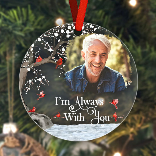 Personalized Memorial Ornament with Photo Christmas Ornament Memorial Gift for Family or Friends - DigiVirt