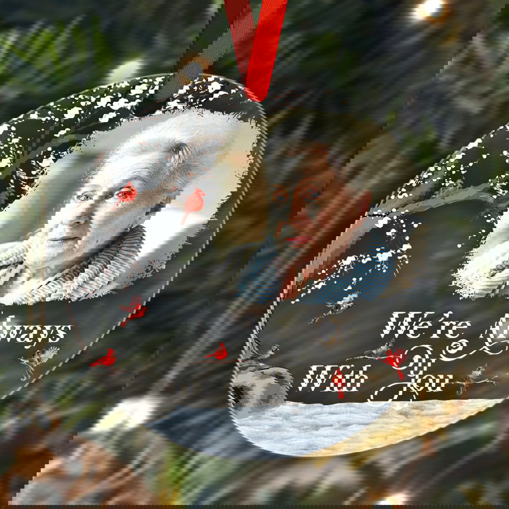Personalized Memorial Ornament with Photo Christmas Ornament Memorial Gift for Family or Friends - DigiVirt