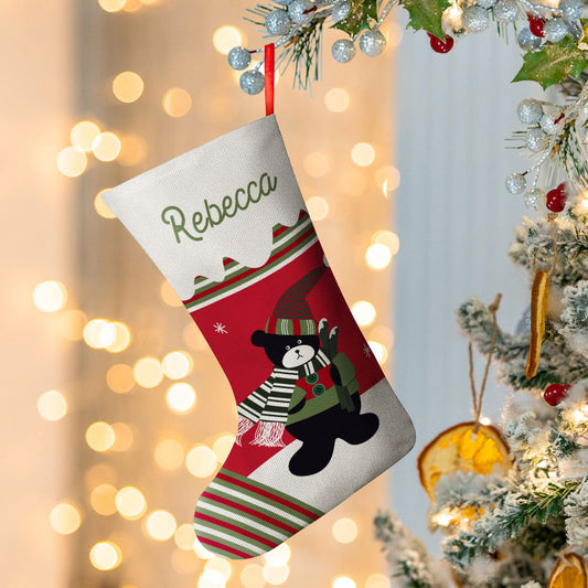 Personalized Name Christmas Stockings Custom Text Christmas Gifts - DigiVirt