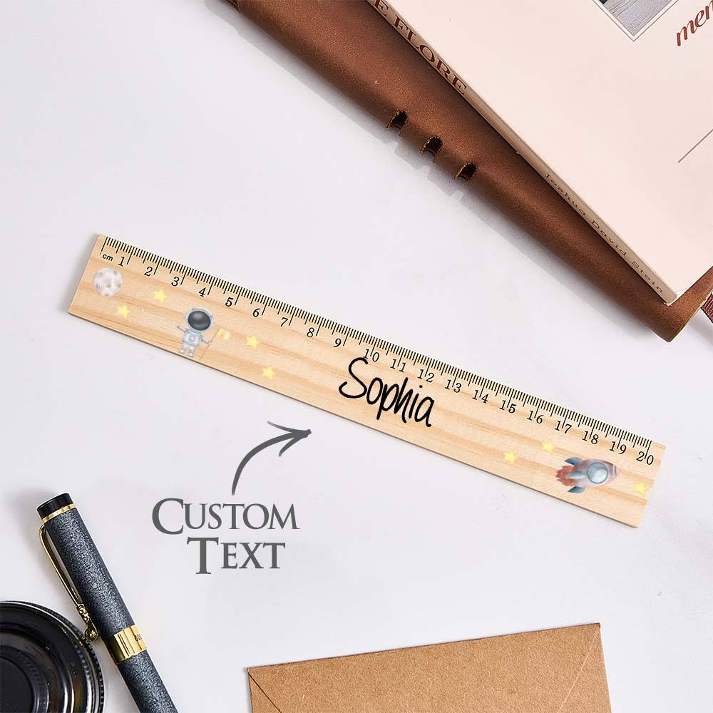 Personalized Name Ruler Custom Wooden Ruler School Enrollment Gifts Back to School Gifts for Children - DigiVirt