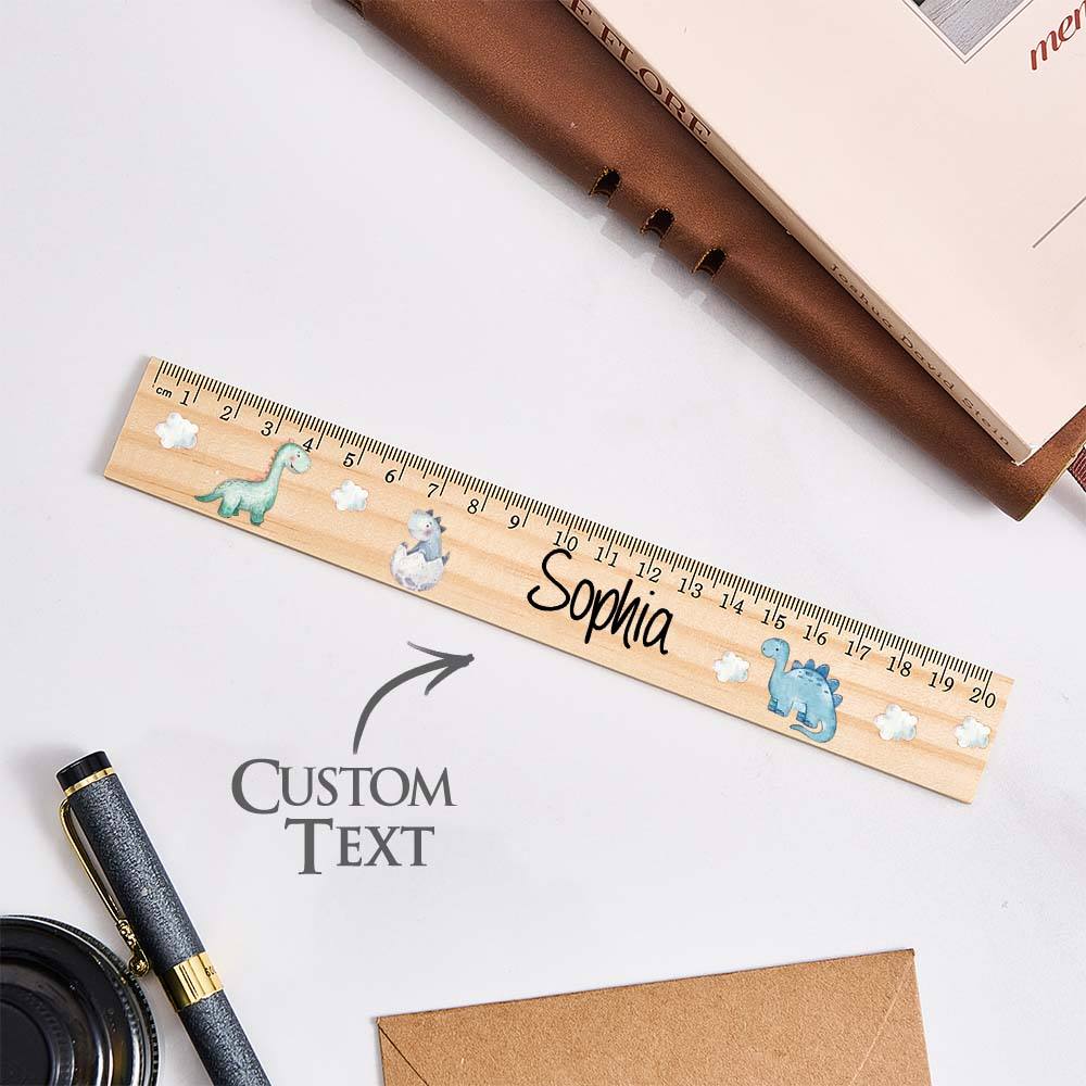 Personalized Name Ruler Custom Wooden Ruler School Enrollment Gifts Back to School Gifts for Children - DigiVirt