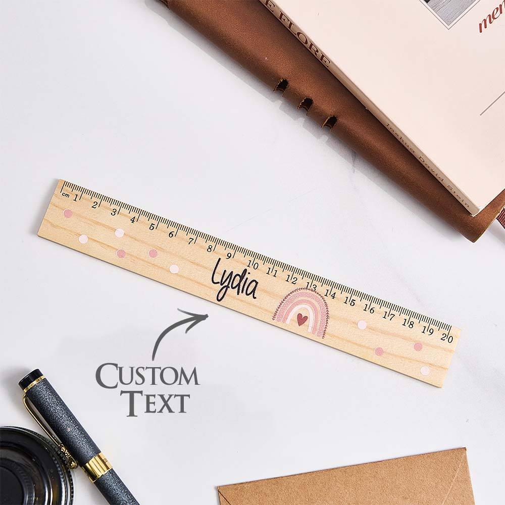 Personalized Name Ruler Custom Wooden Ruler School Enrollment Gifts Back to School Gifts for Children - DigiVirt