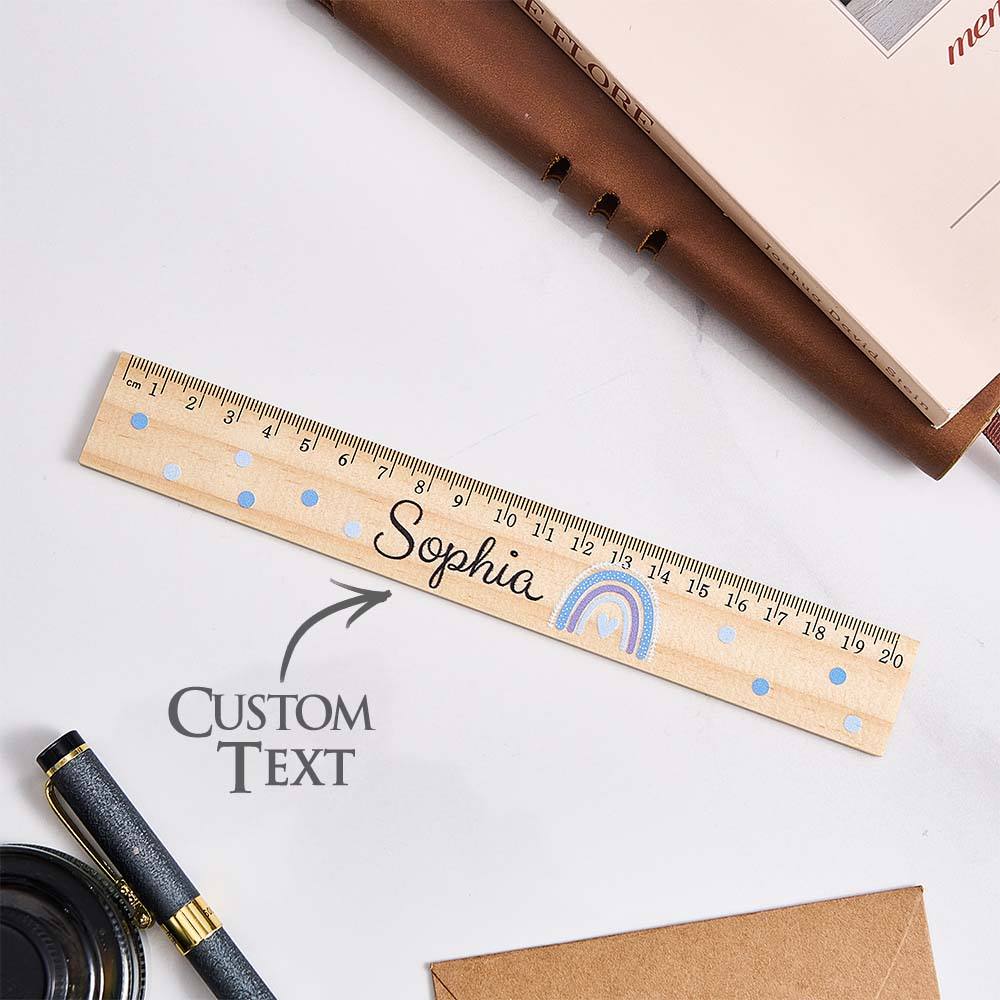 Personalized Name Ruler Custom Wooden Ruler School Enrollment Gifts Back to School Gifts for Children - DigiVirt