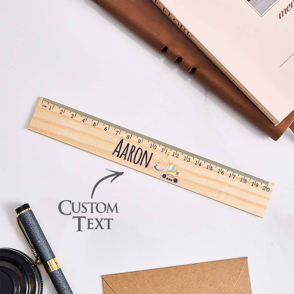 Personalized Name Ruler Custom Wooden Ruler School Enrollment Gifts Back to School Gifts for Children - DigiVirt