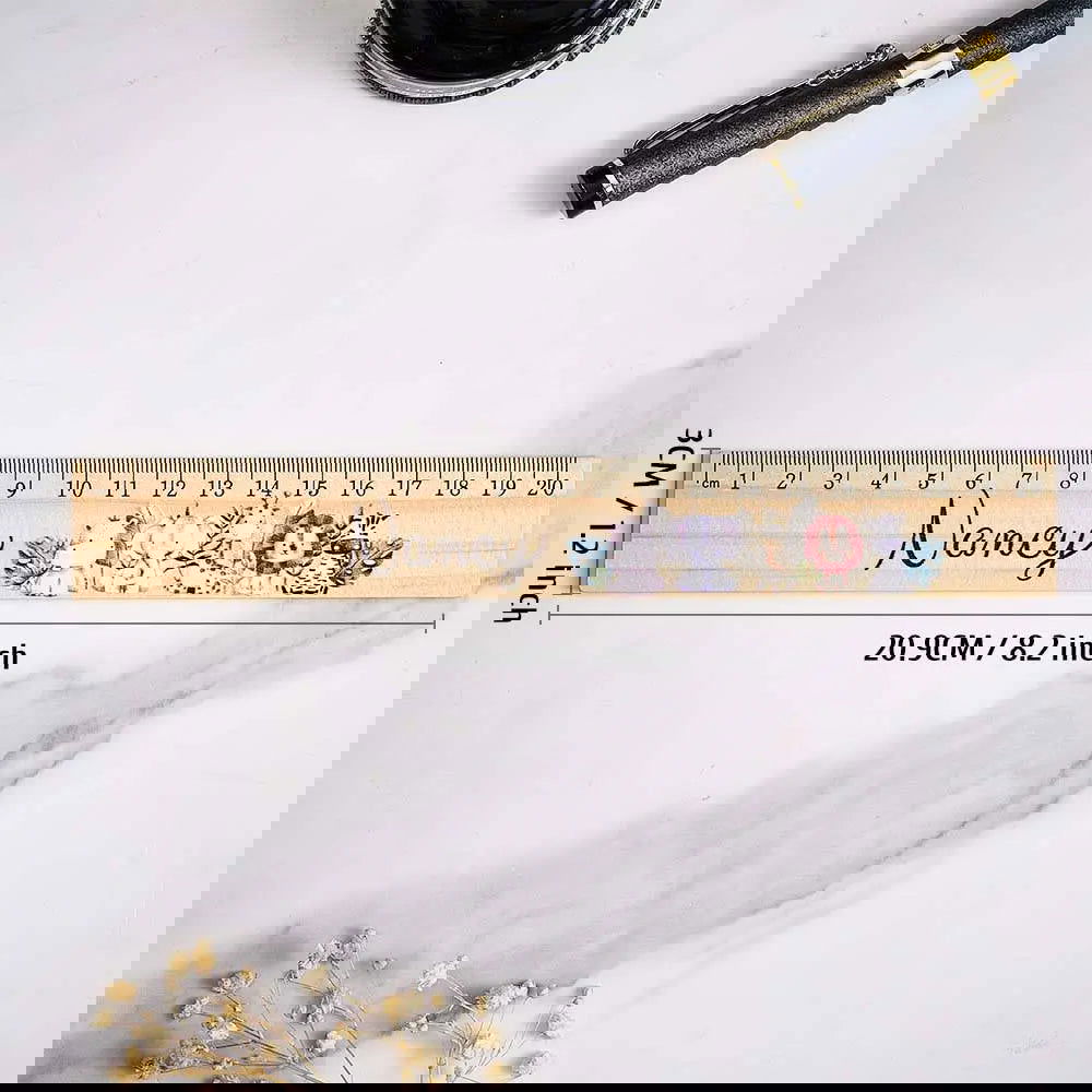 Personalized Name Ruler Custom Wooden Ruler School Enrollment Gifts Back to School Gifts for Children - DigiVirt