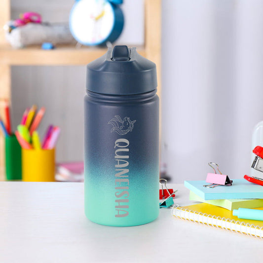 Personalized Name Water Bottles Custom Name Tumbler First Day at School Gifts for Boys Girls - DigiVirt
