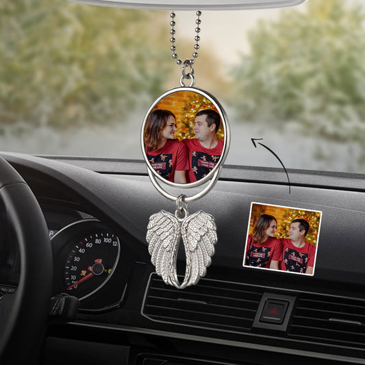 Personalized Photo Angel Wings Decoration Custom Photo Christmas Day Memorable Gifts - DigiVirt