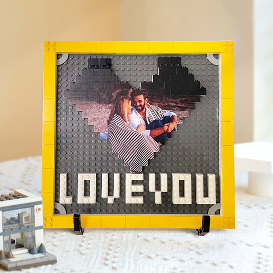 Personalized Photo Building Brick Puzzles Custom Building Block Picture Frame Unique Gifts for Lover - DigiVirt