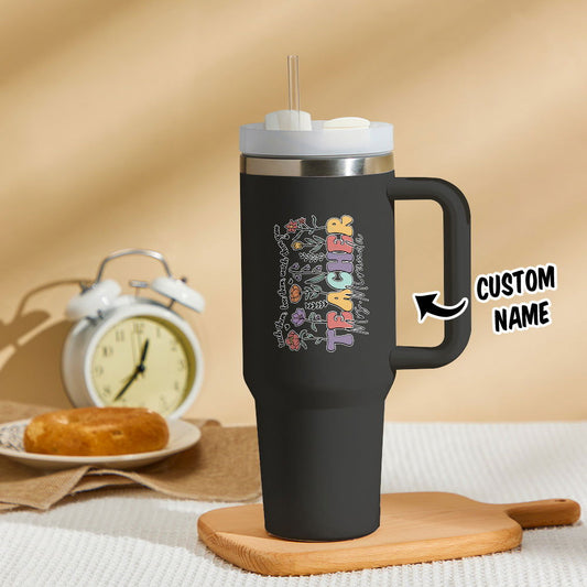 Personalized Teacher 40oz Tumbler Back to School Gift - DigiVirt