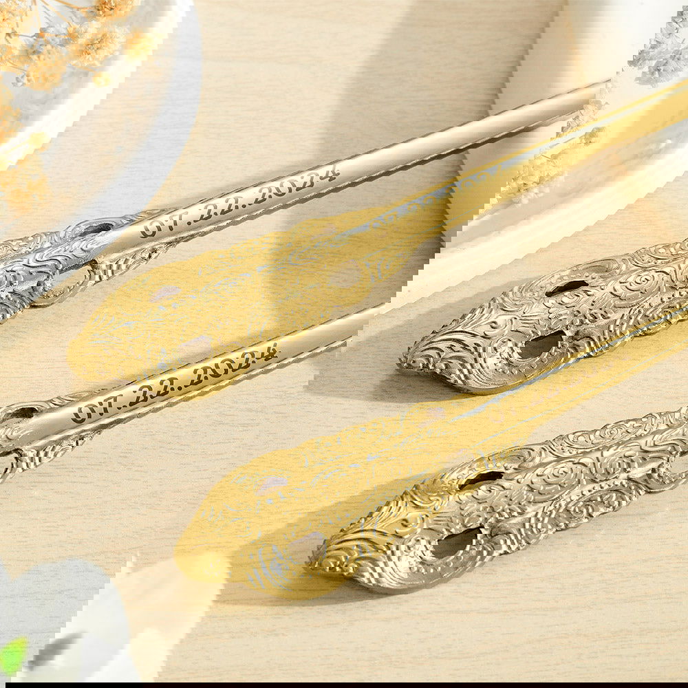 Personalized Vintage Forks Anniversary Wedding Engagement Gift for Couple Set of 2 - DigiVirt