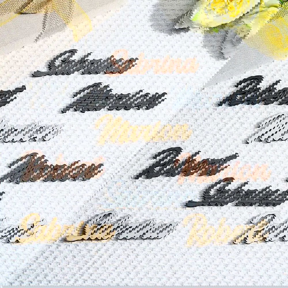 Personalized Wedding Place Cards Table Names Custom Guest Names Table Decorations Gift for Wedding - DigiVirt