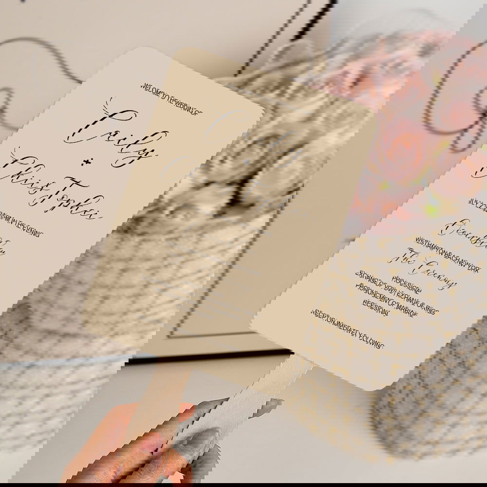 Personalized Wedding Program Fans Gift for Wedding - DigiVirt