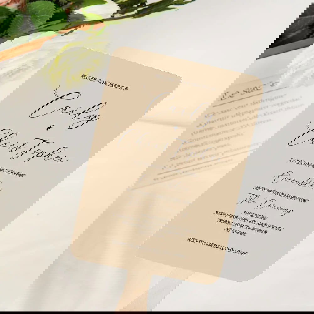 Personalized Wedding Program Fans Gift for Wedding - DigiVirt