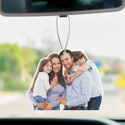 Picture Air Freshener Custom Car Air Freshener Rearview Mirror Ornament Funny 3PCS Air Freshener Gifts For Family - DigiVirt