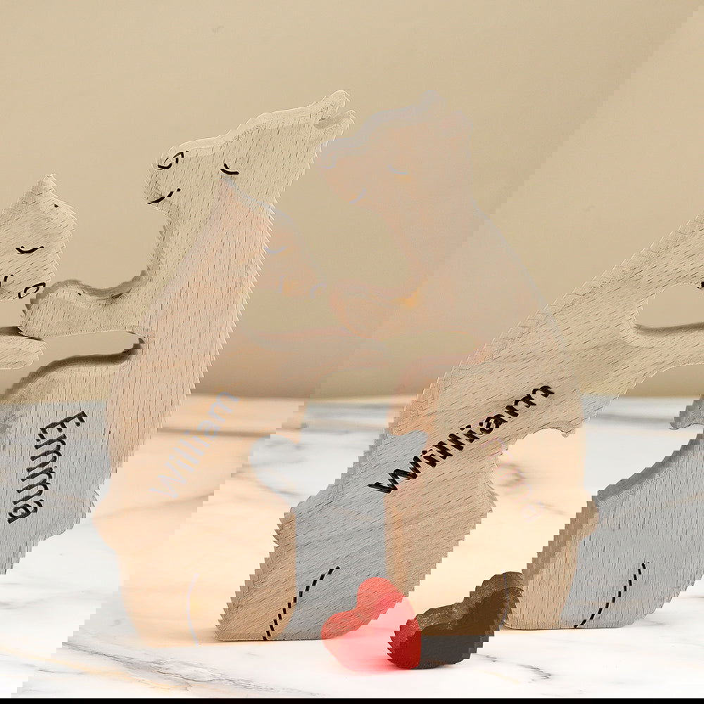 Puzzle Personalizzato Per Famiglie Con Orsi In Legno, Nomi Personalizzati, Regali Per Decorazioni Per La Casa - DigiVirt
