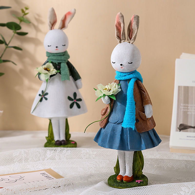 Rabbit Bunny Ornaments Birthday Gifts Girls Send Girlfriends and Sisters Meaningful Decorations Bedroom Girls High Color Value - DigiVirt