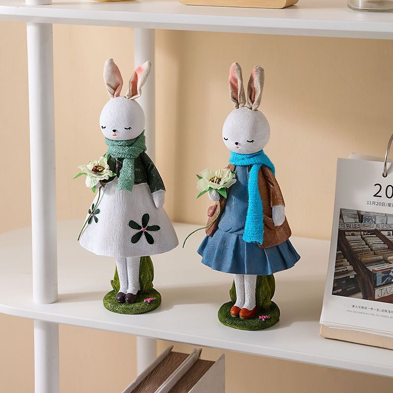 Rabbit Bunny Ornaments Birthday Gifts Girls Send Girlfriends and Sisters Meaningful Decorations Bedroom Girls High Color Value - DigiVirt