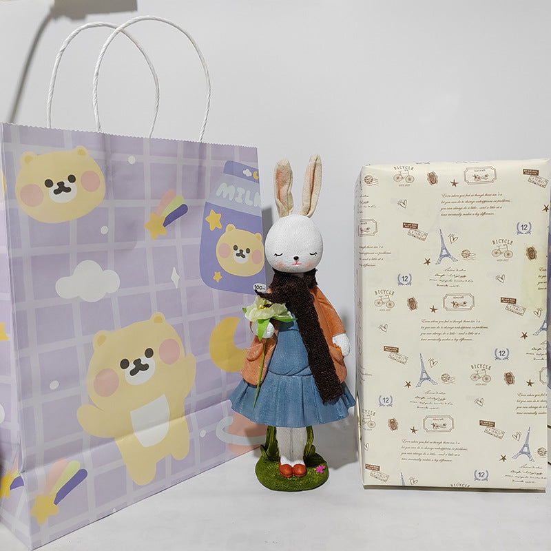 Rabbit Bunny Ornaments Birthday Gifts Girls Send Girlfriends and Sisters Meaningful Decorations Bedroom Girls High Color Value - DigiVirt