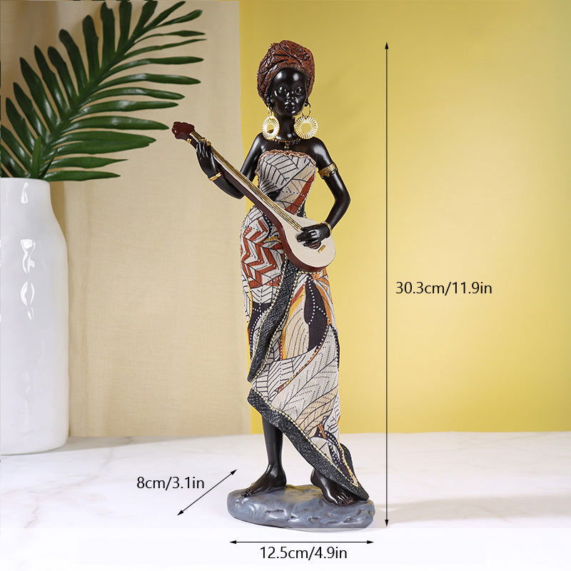 Retro African Resin Craft Ornament - DigiVirt