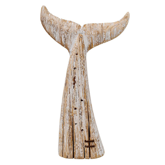 Rustic Wood Whale Tail Decor Tabletop Nautical Decor, Wooden Whale Tail Nautical Decoration Beach Themed Decoration Coastal Decor Whale Tail Decoration for Home Mediterranean Decor (13.6" H) - DigiVirt