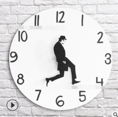 Silly Walk Wall Clock Comedian Home Decor Gift - DigiVirt