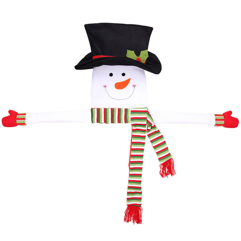Snowman Christmas Tree Topper with Red Mittens and Draping Scarf Festive Christmas Tree Decoration - DigiVirt