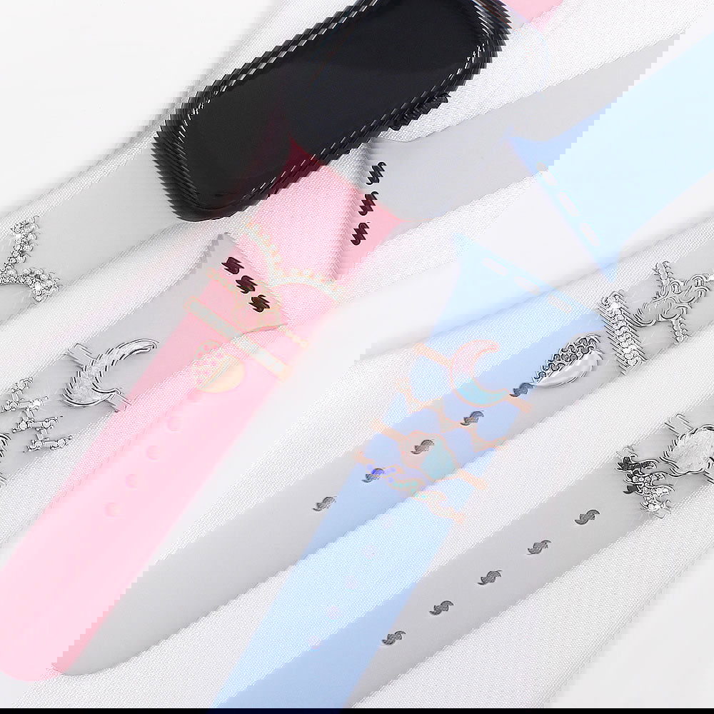 Suitable For Apple Watch Band Decorative Ring Apple Watch Universal Silicone Watch Band Decorative Ring Decorative Nail - DigiVirt