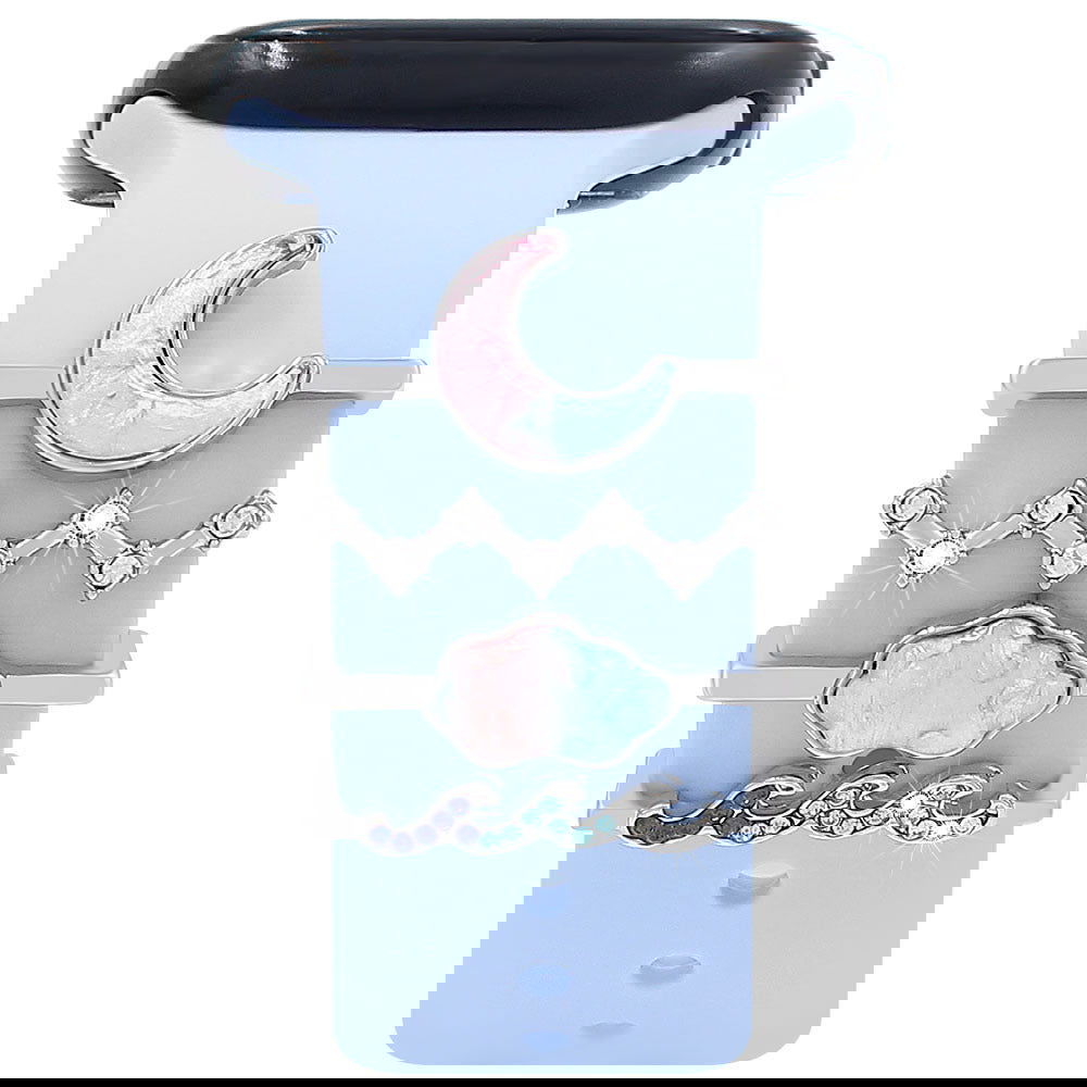 Suitable For Apple Watch Band Decorative Ring Apple Watch Universal Silicone Watch Band Decorative Ring Decorative Nail - DigiVirt