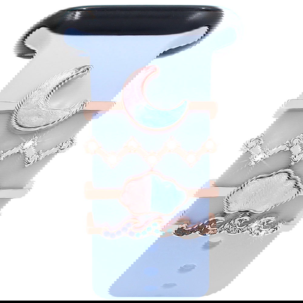 Suitable For Apple Watch Band Decorative Ring Apple Watch Universal Silicone Watch Band Decorative Ring Decorative Nail - DigiVirt