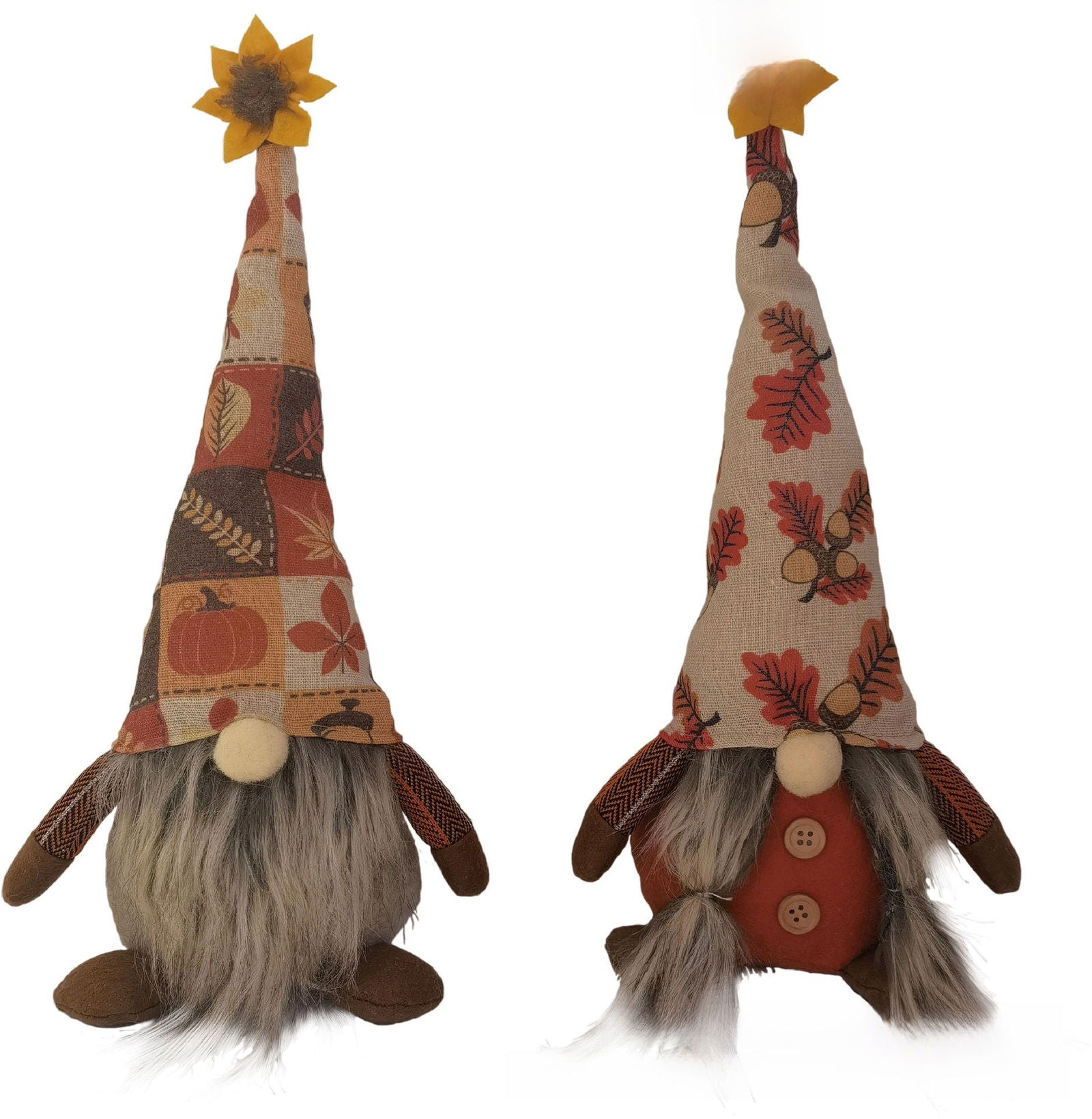 Thanksgiving Doll Handmade Sunflower Maple Leaf Harvest Festival Faceless Elderly Decoration Window Decorations - DigiVirt