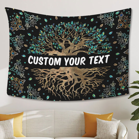 Tree of Life Tapestry Custom Wall Hanging Wishing Tree Tapestry Decoration for Living Room Bedroom - DigiVirt