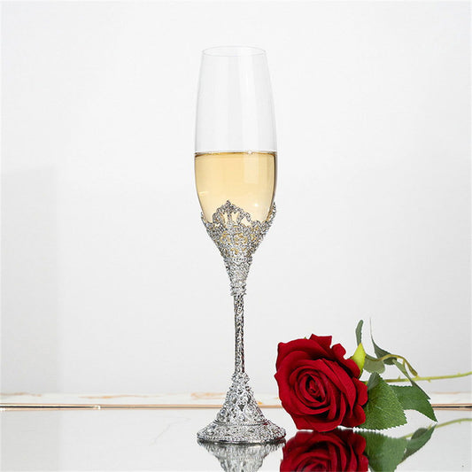 Vintage Champagne Flutes Glass Goblets Wedding Gifts - DigiVirt