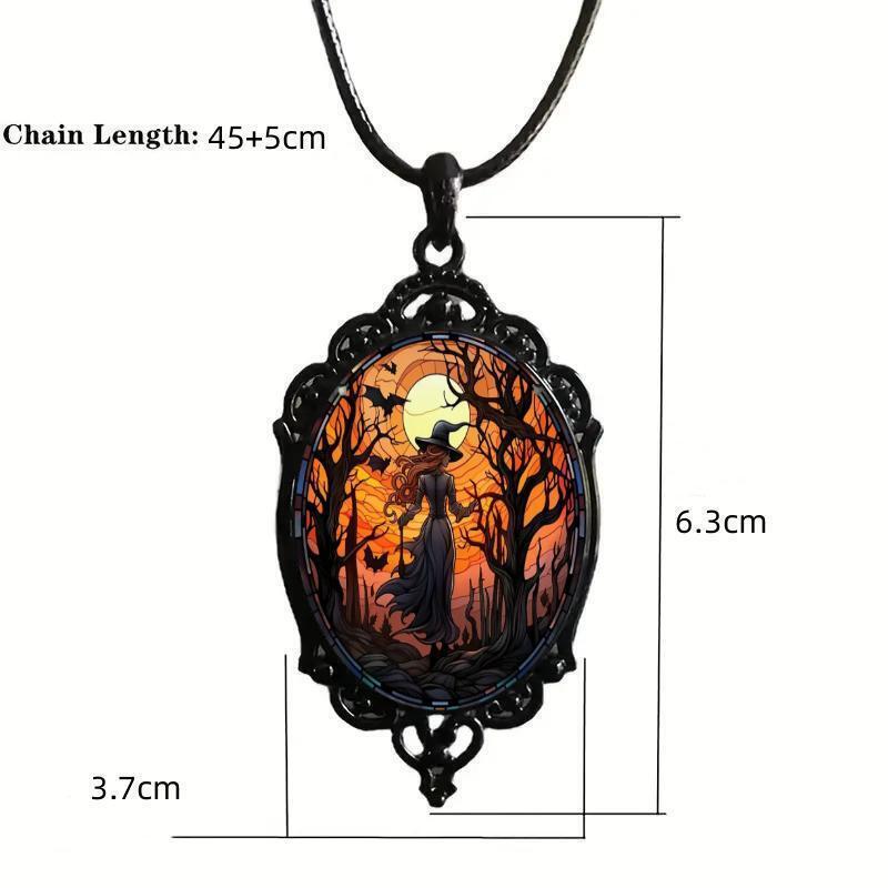 Vintage Gothic Halloween Pendant Necklace - DigiVirt