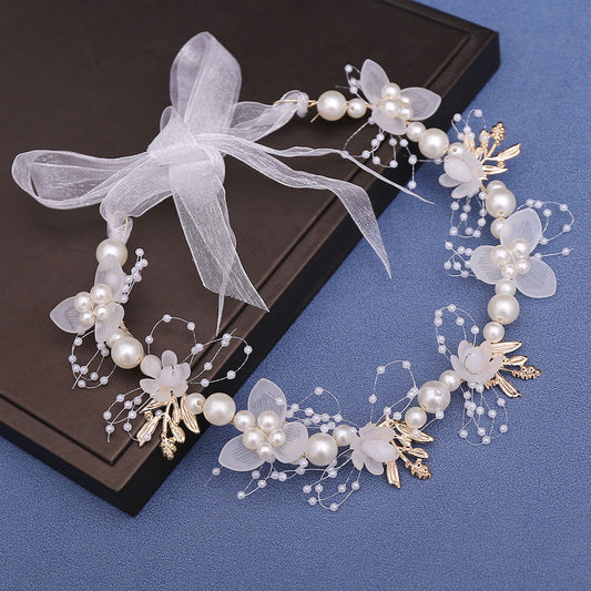 Wedding Flower Girl Crown Flower Tiara Bohemian Flower Crown - DigiVirt