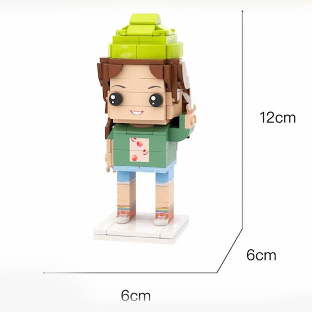 Wedding Gifts Black Dress Brick Figures Custom Head Cute Brick Figures Small Particle Block Toy - DigiVirt