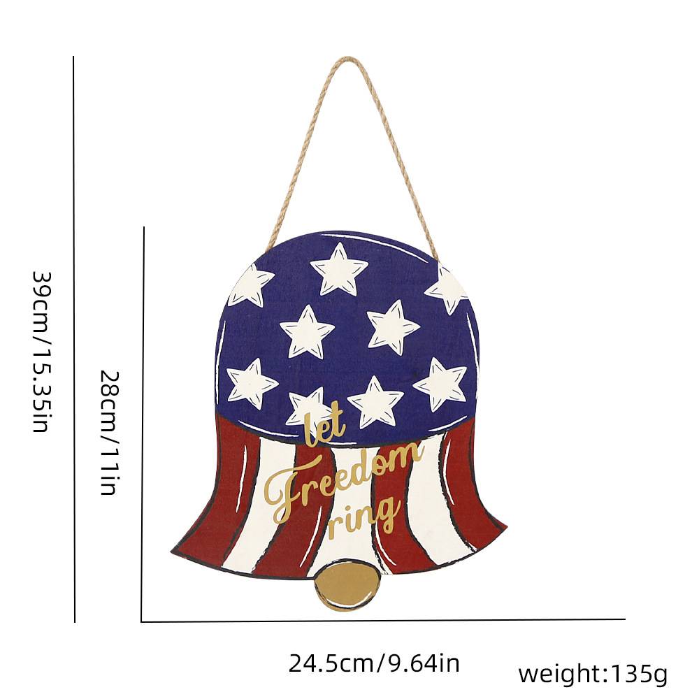 Welcome Door Sign 4th of July Independence Day Decorations Front Door Hanger Gifts - DigiVirt