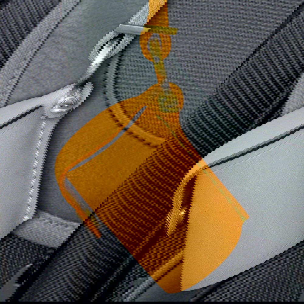 Yellow Digital Camera Accessories Camera PU Leather Film Bottle Case Film Storage Holster Key Chain - DigiVirt