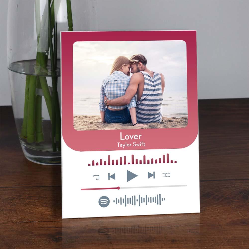 custom Music Photo Glass Plaque Fashion Plaque Home Decor Gift For Him - DigiVirt