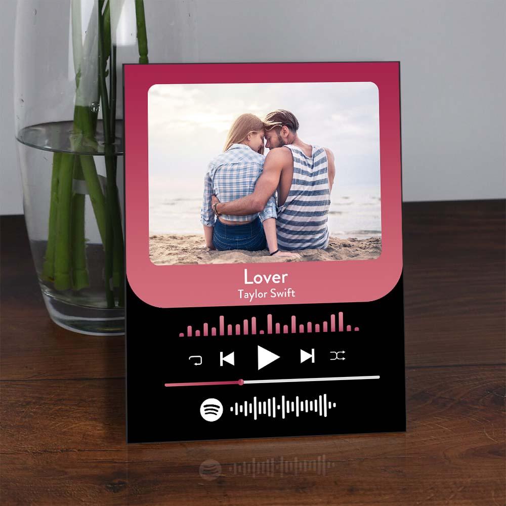 custom Music Photo Glass Plaque Fashion Plaque Home Decor Gift For Him - DigiVirt